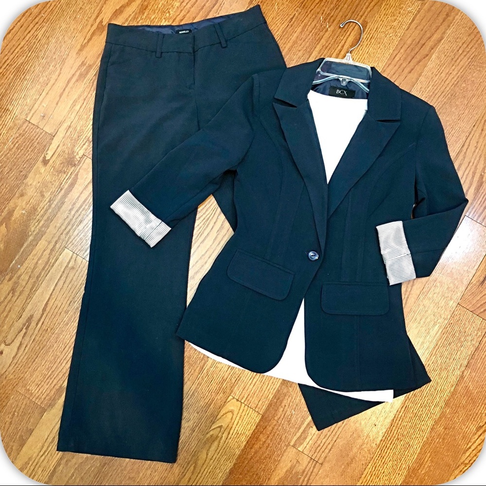 BCX Navy Blue Pantsuit/Blazer Jacket/Slacks